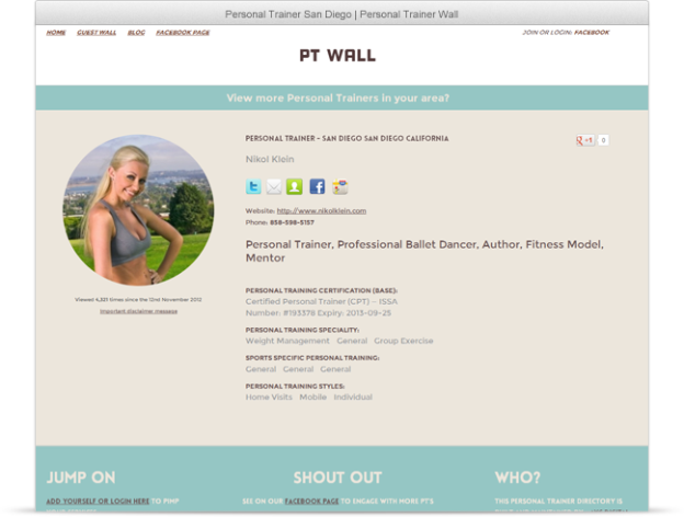 Personal Trainer Directory